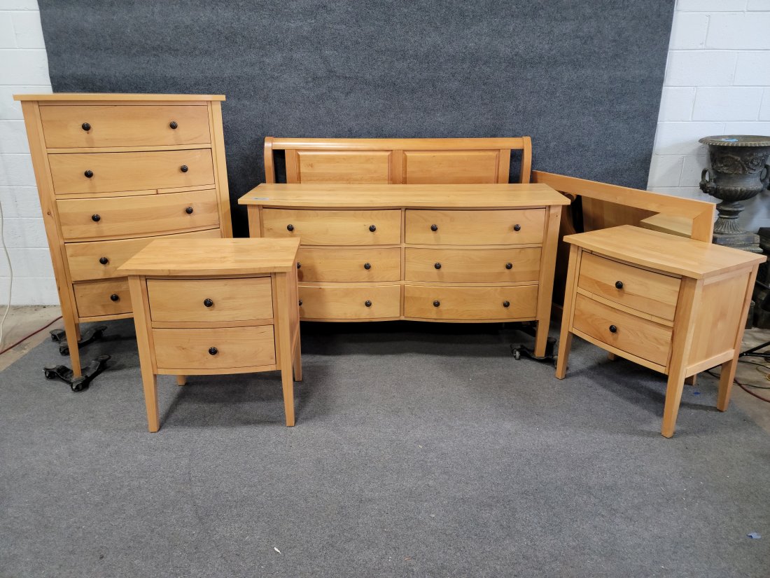 6 Piece Crate & Barrel Bedroom Set (1 of 3)