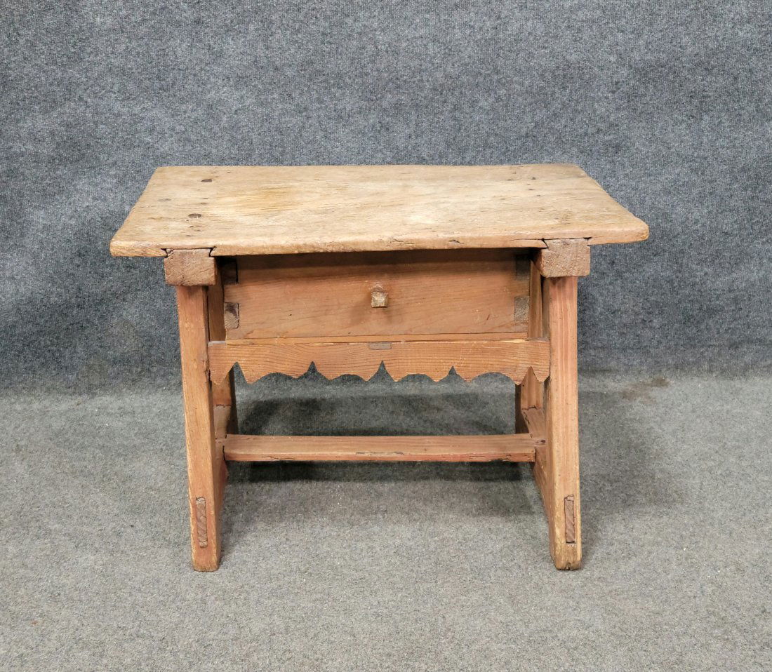 Antique Pine End Table (1 of 6)