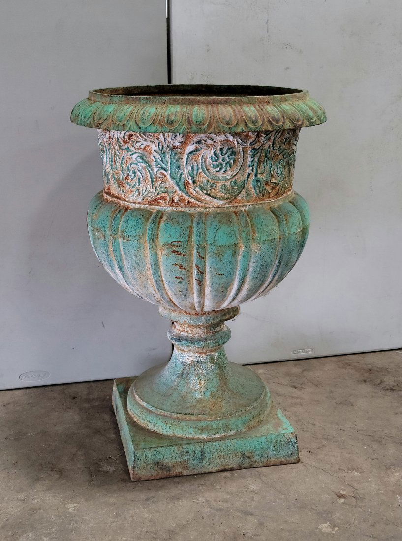 Large Cast Iron Urn (1 of 4)