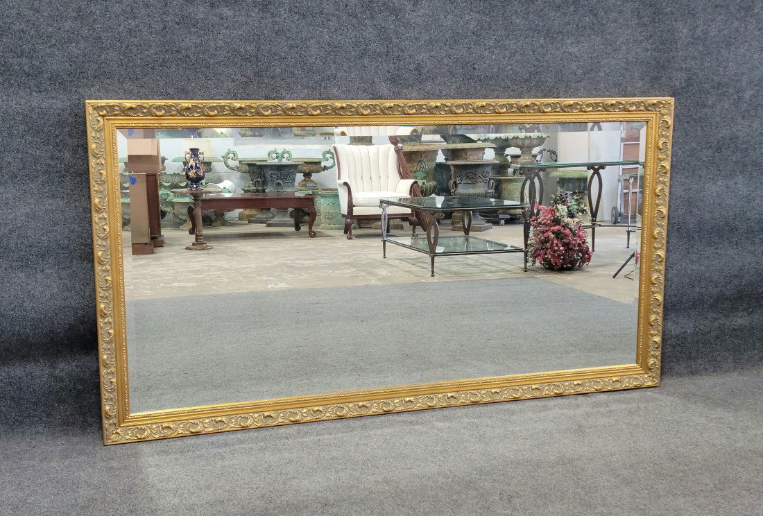 Large Gilt Beveled Mirror (1 of 3)