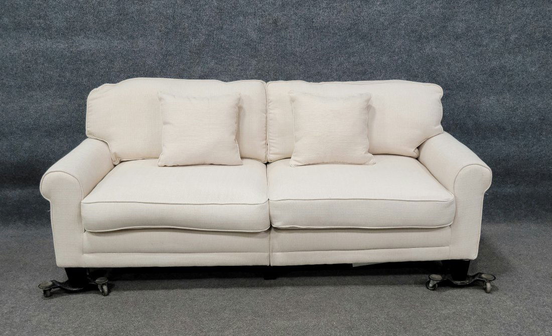 Very Clean White Sofa (1 of 6)