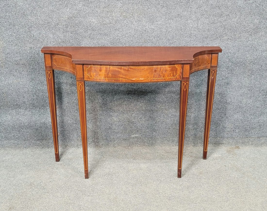 Federal Style Console: 29"H, 40"W, 12"D