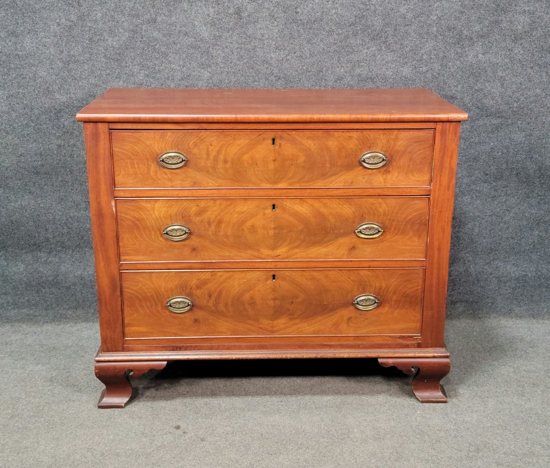 19th Century American Chest: 36.50"H, 44"W, 19.75"D
