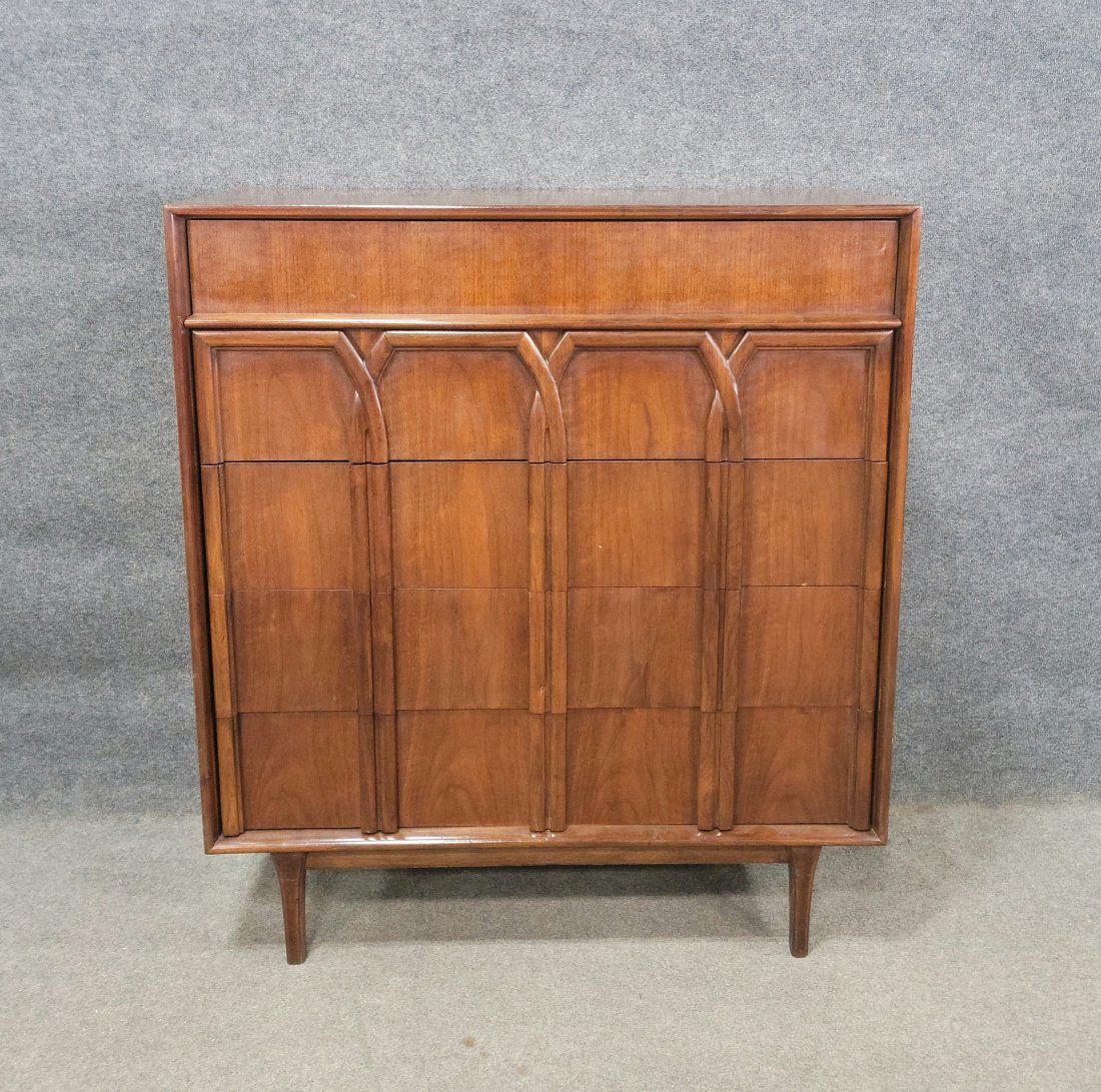 Mid Century Tall Chest: 47.50"H, 42.25"W, 20"D