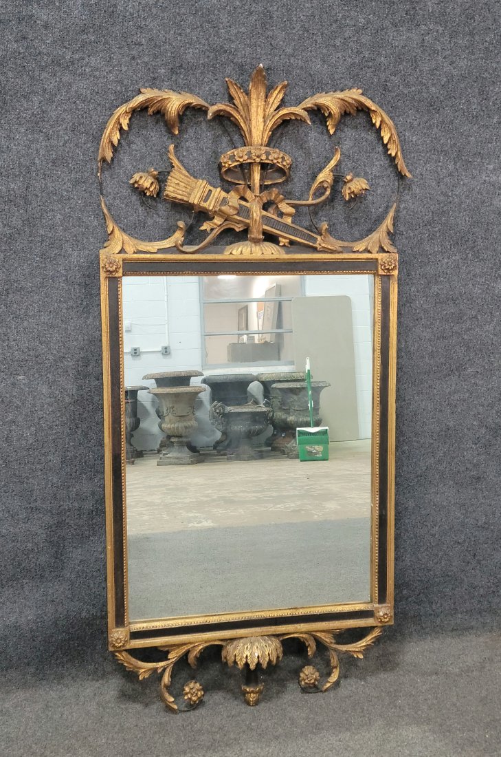 Antique Italian Mirror: 59"H, 29"W
