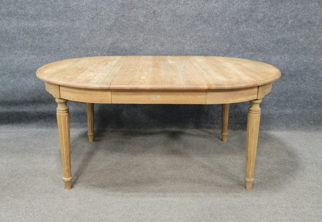 Restoration Hardware Dining Room Table: 30.50"H, 47"W, 47"D, Leaf - 21.50"W