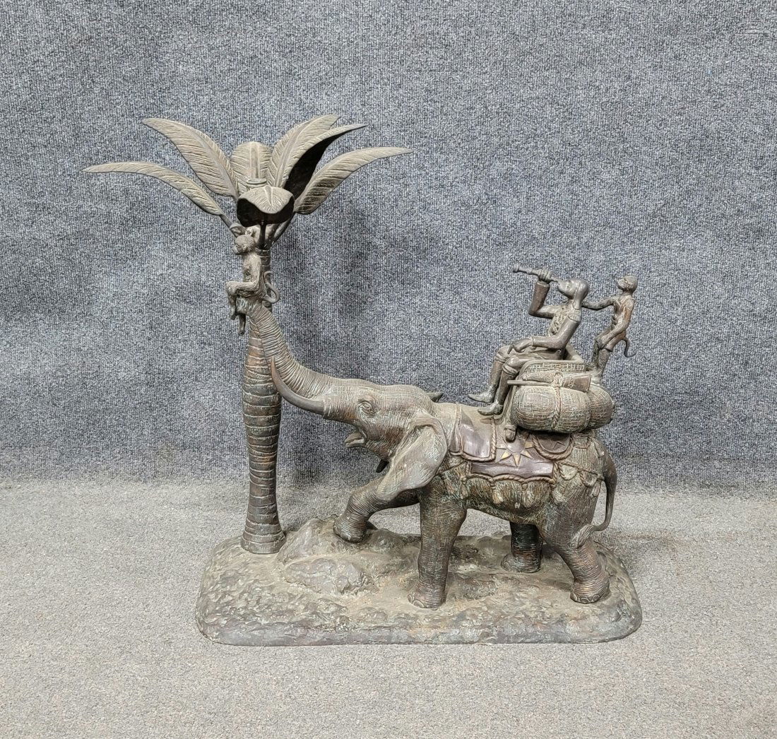 Large White Metal African Scene (1 of 7)