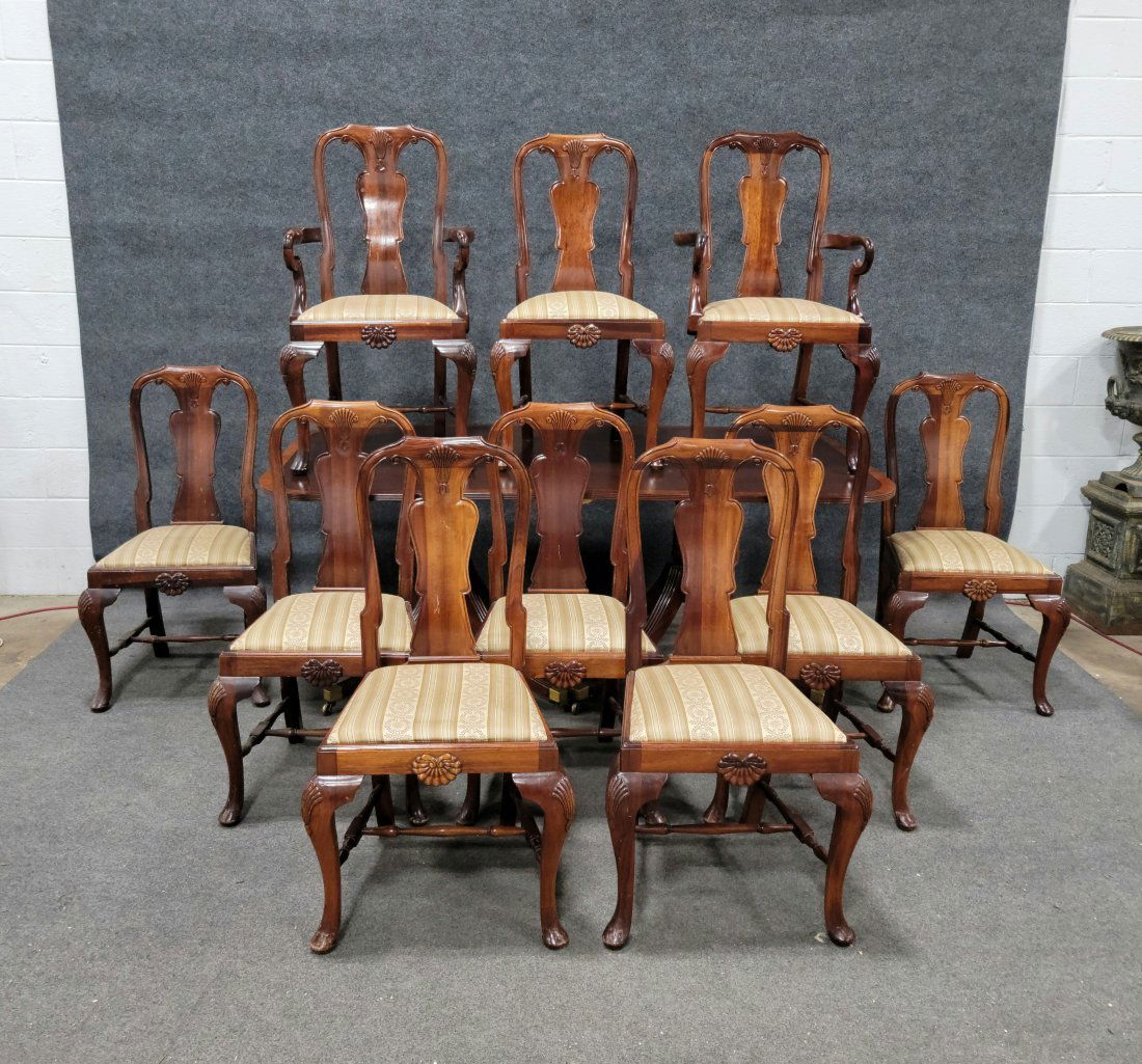 11 Piece Dining Room Set: Table - 29.50"H, 76"W, 42"D | Arm Chairs - 40.75"H, 22"W, 21"D, 18.50"SH | Side Chairs - 41.75"H, 24"W, 21"D, 18.50"SH