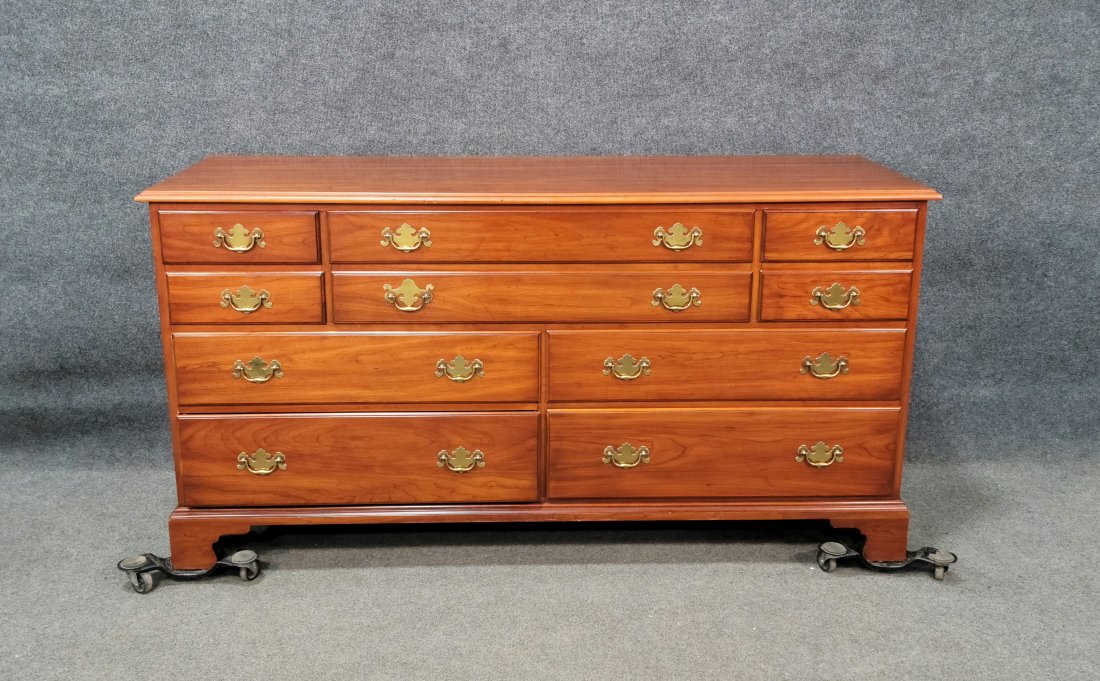 Henkel Harris Dresser: 34.25"H, 66"W, 20.50"D