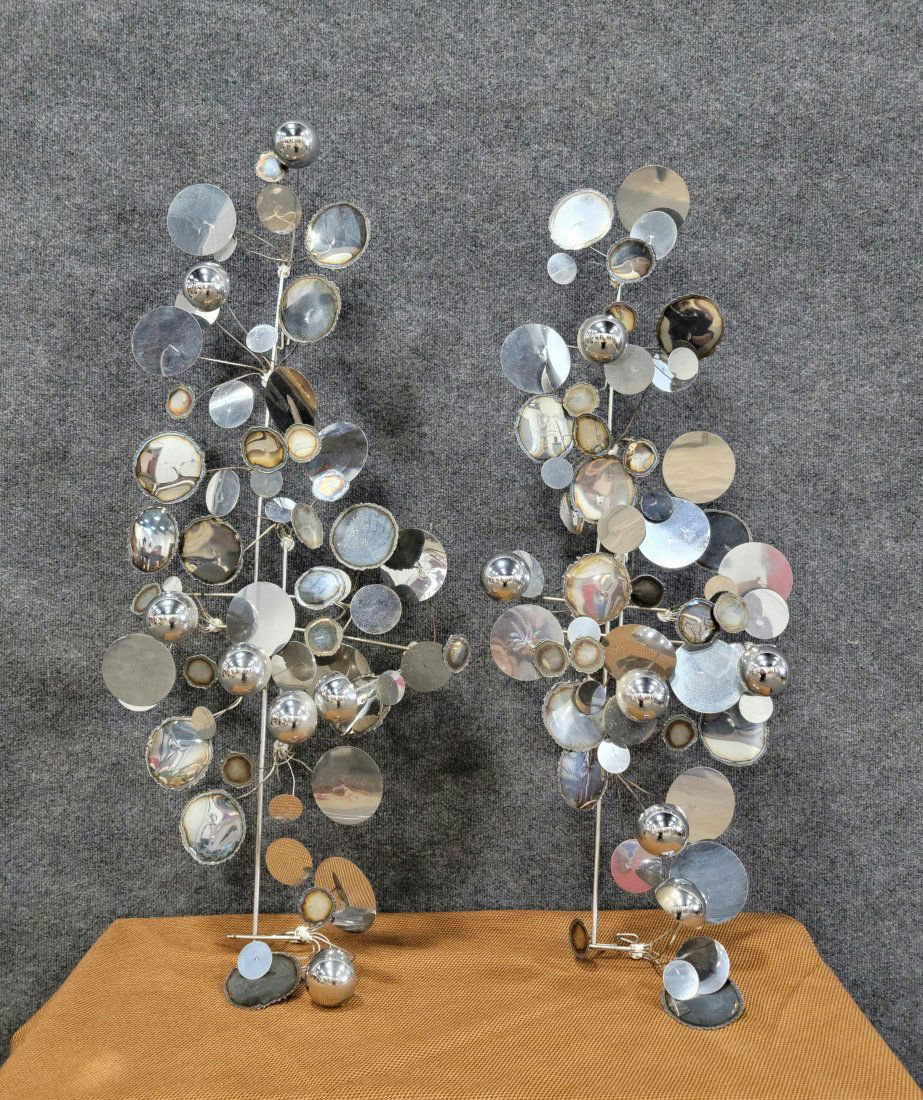 Pair Of Curtis Jere Modern Sculptures: 40"H, 20"W, 10"D