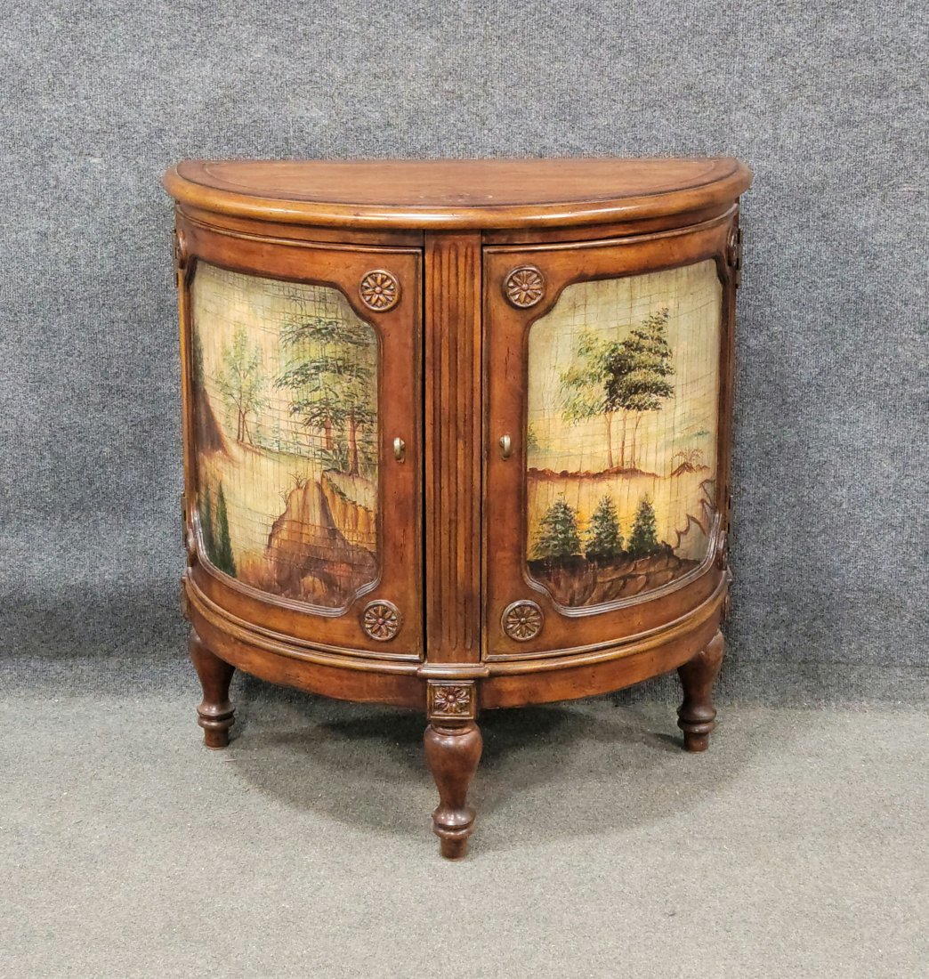 Demi Lune Commode: 32.25"H, 30"W, 16"D