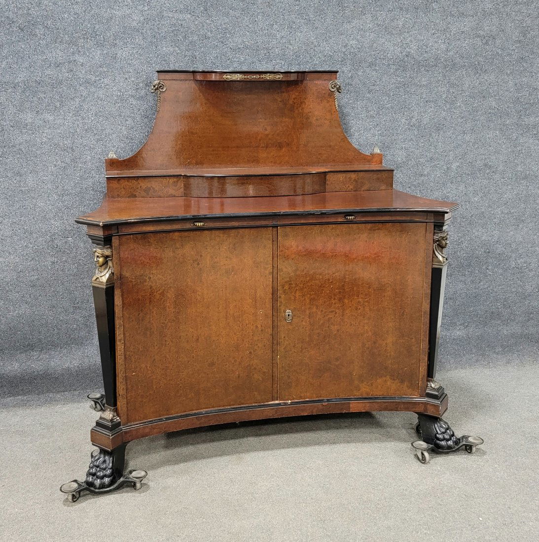 Early 19th Century French Empire Commode: 59.50"H, 56.75"W, 28"D