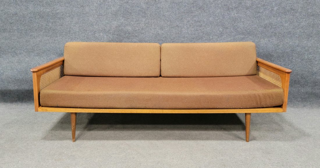 Mid Century Sofa In The Manner Of Kagan: 24"H, 78"W, 31.50"D