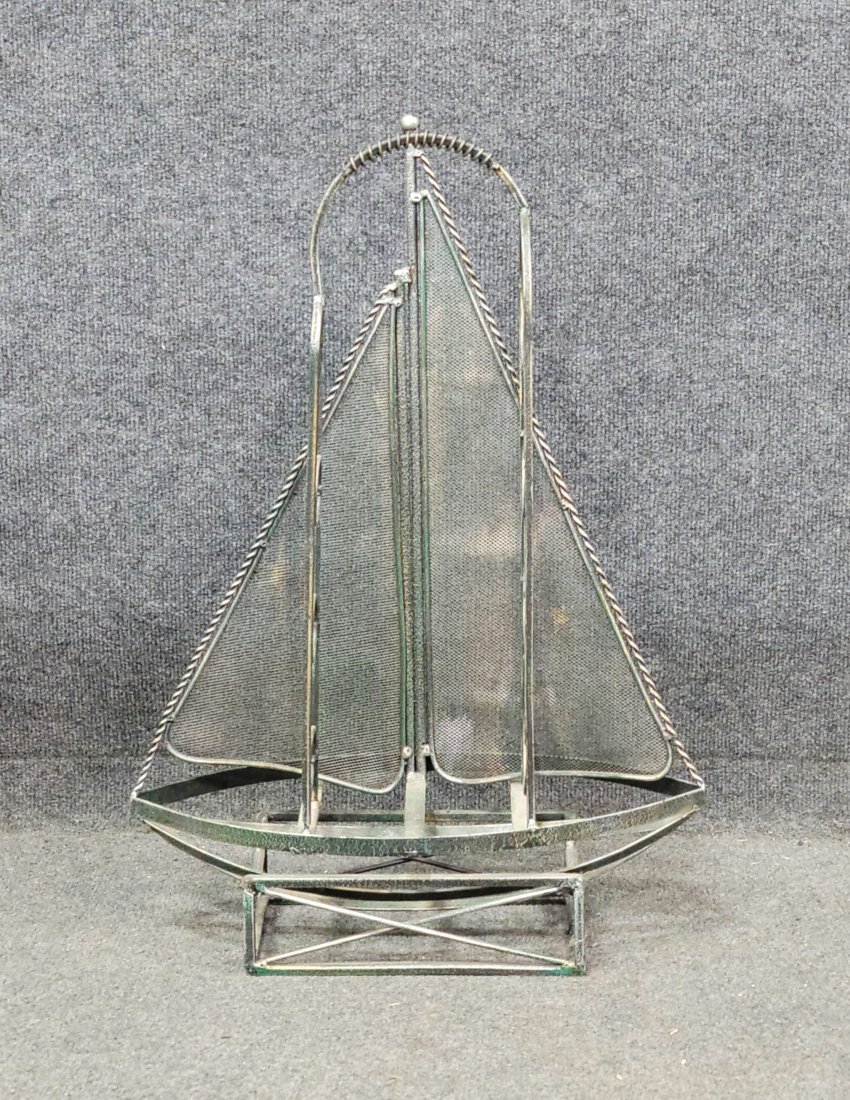 Ship Sculpture: 24.50"H, 17"W, 7"D