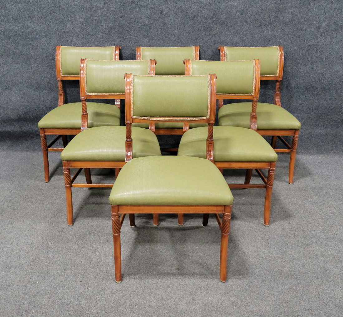 6 Regency Dining Room Chairs (1 of 5)