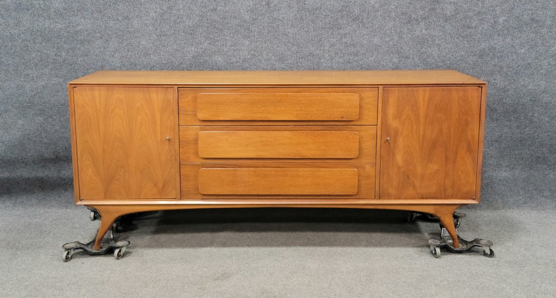 Mid Century Sideboard: 31.50"H, 74"W, 19"D