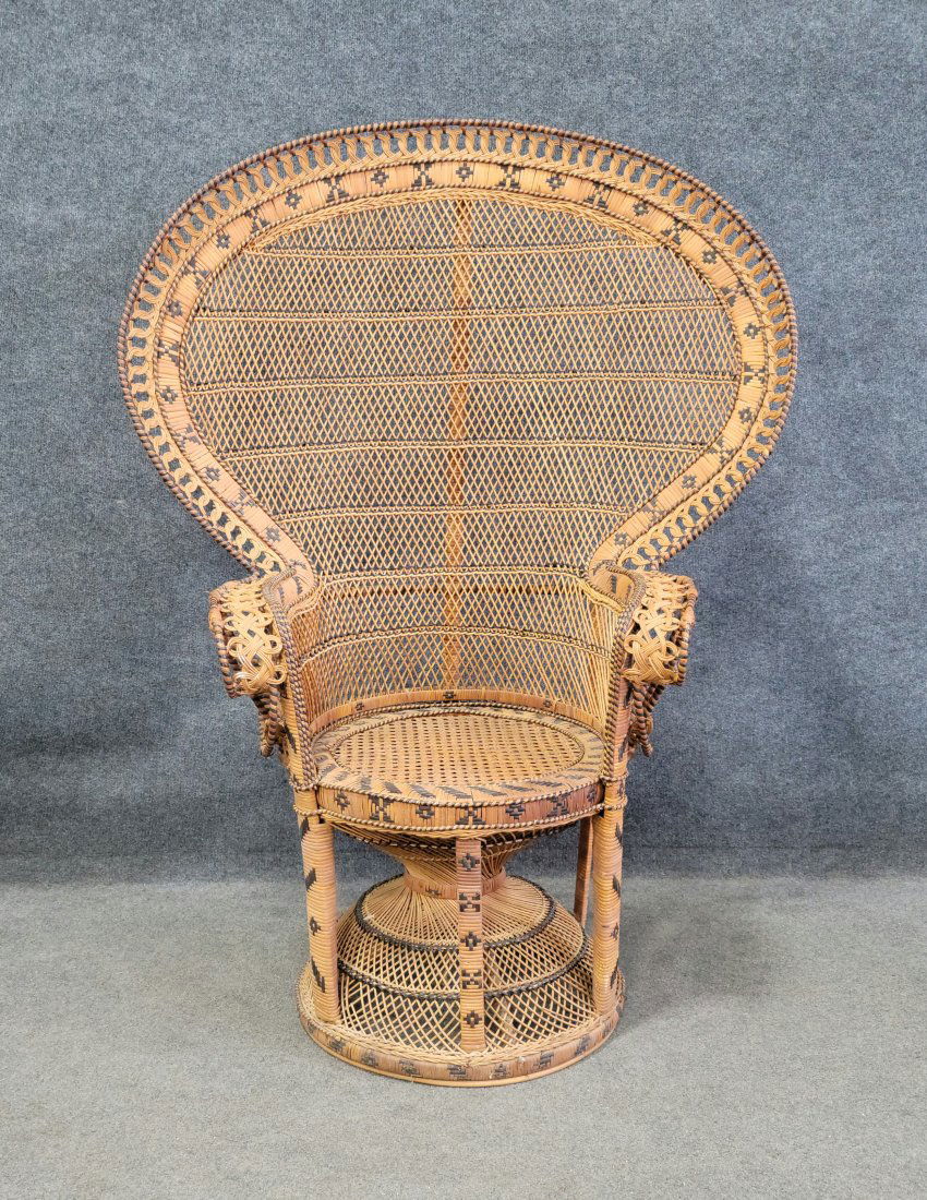 Peacock Wicker Chair (1 of 4)
