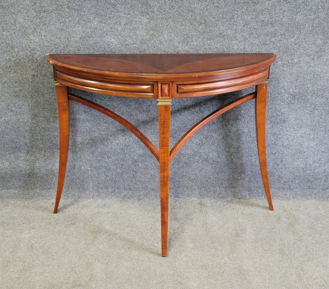Demi Lune Console: 32"H, 42"W, 14"D