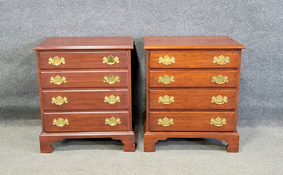 Pair Of Henkel Harris Bachelors Chests: 30"H, 26"W, 16"D