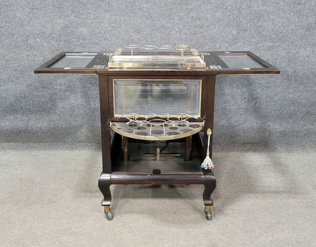 Mechanical Bar Cart: 31"H, 44"W, 38"D