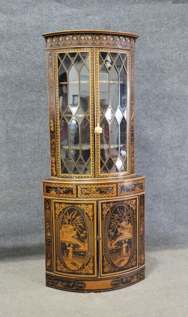 19th Century Chinoiserie Corner Cabinet (1 of 3)