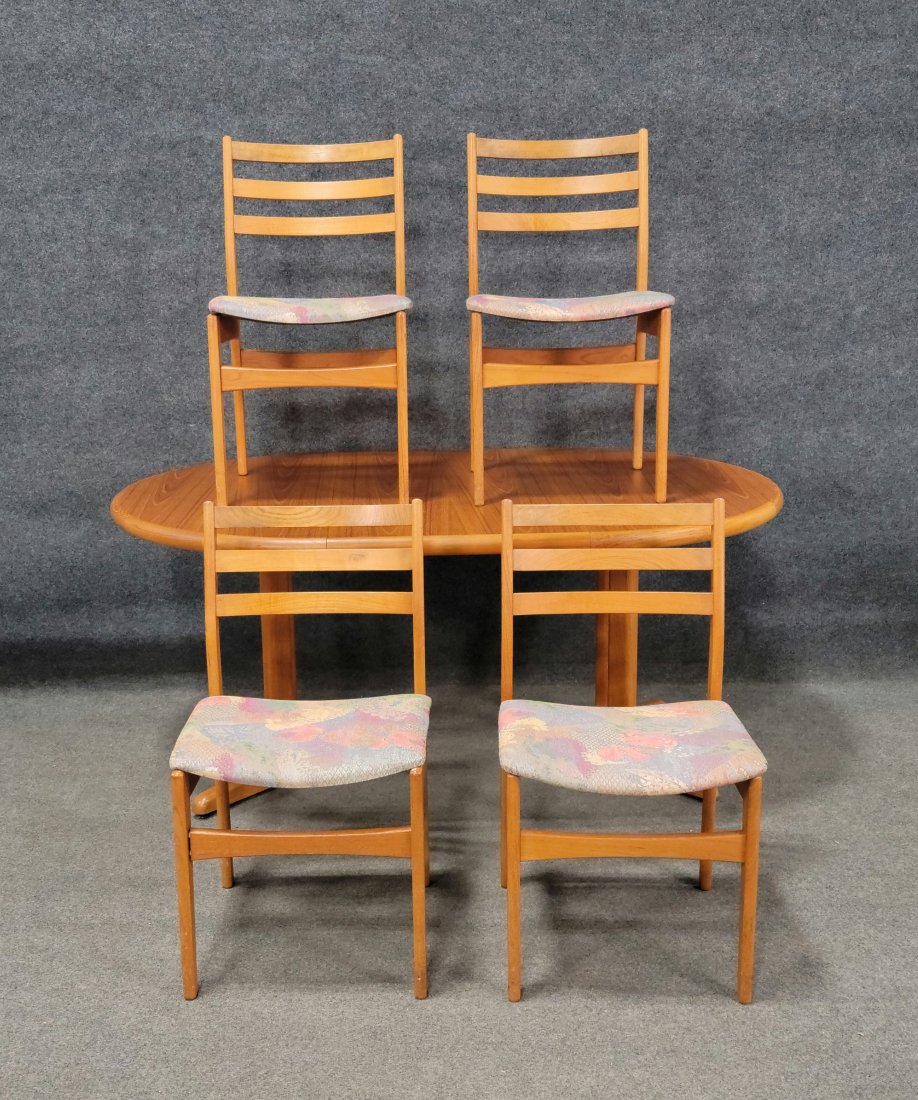 5 Piece Danish Mid Century Dining Room Set (1 of 9)