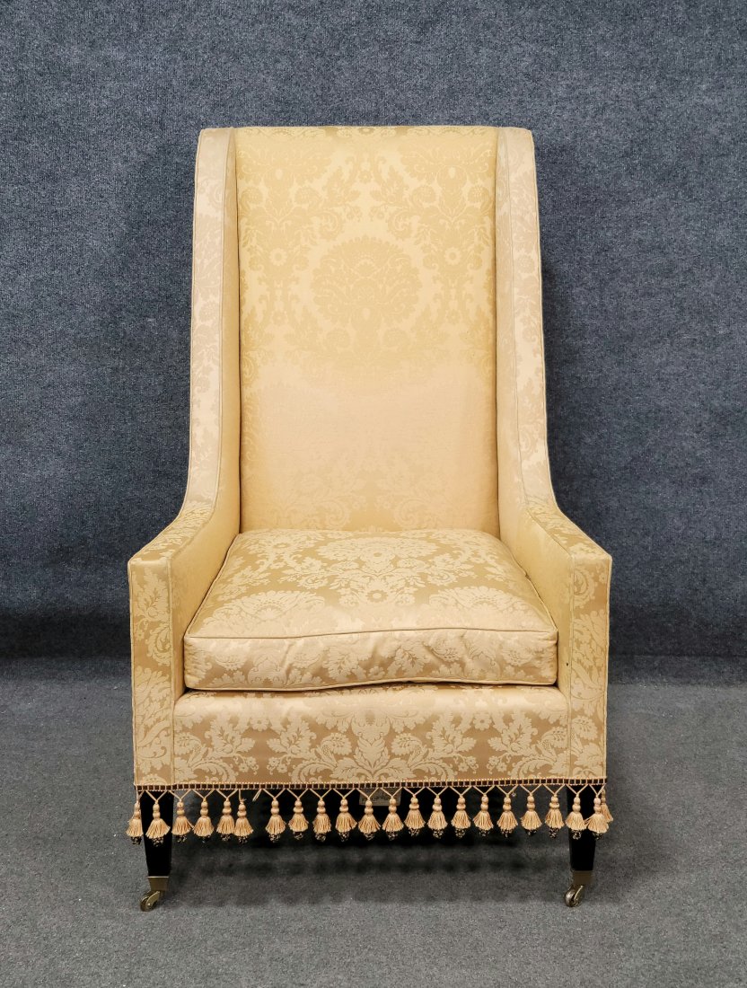 Schmieg And Kotzian Upholstered Chair: 46.50"H, 27.50"W, 30"D, 18"SH