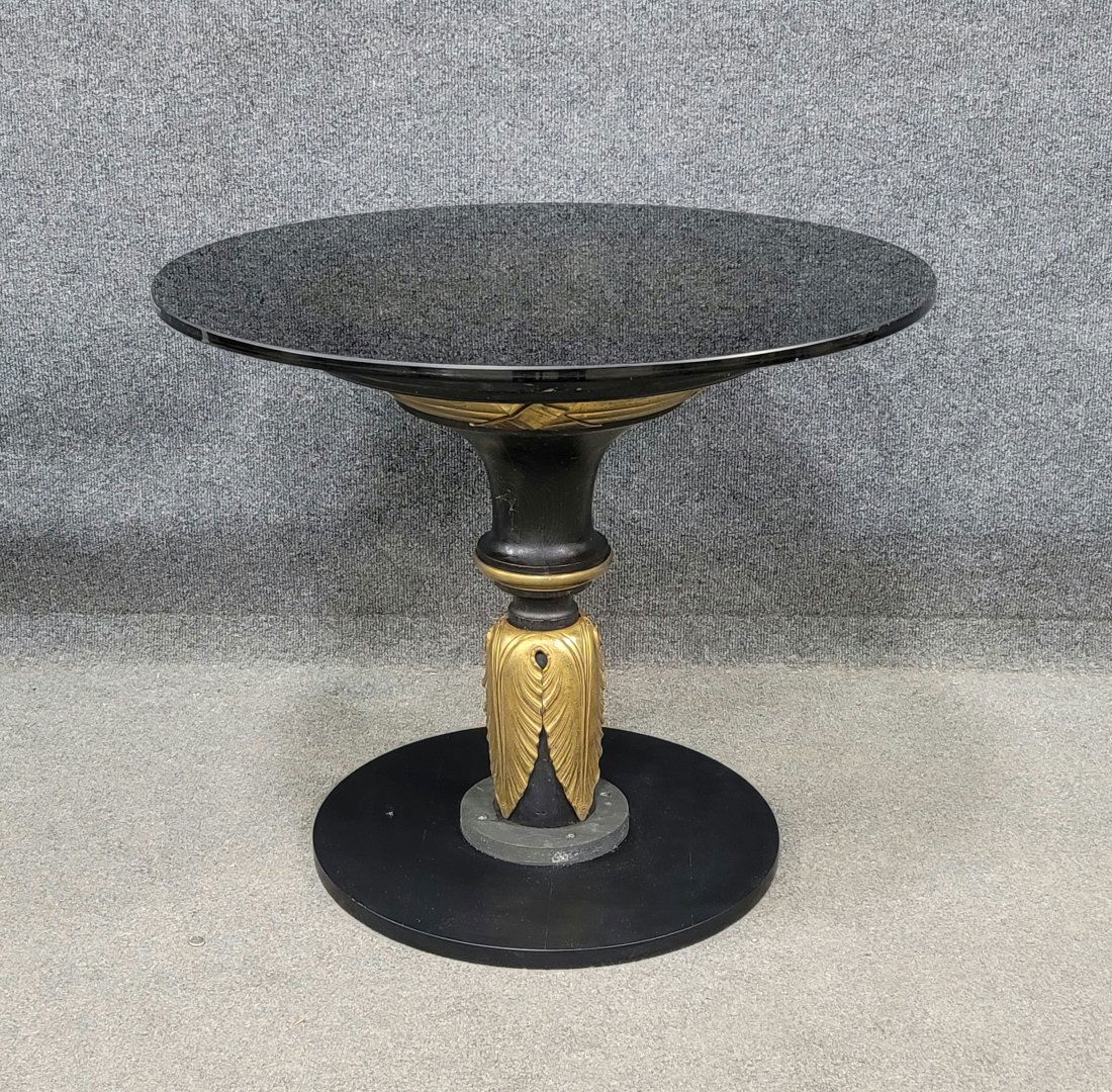 Glass Top Regency Table (1 of 4)