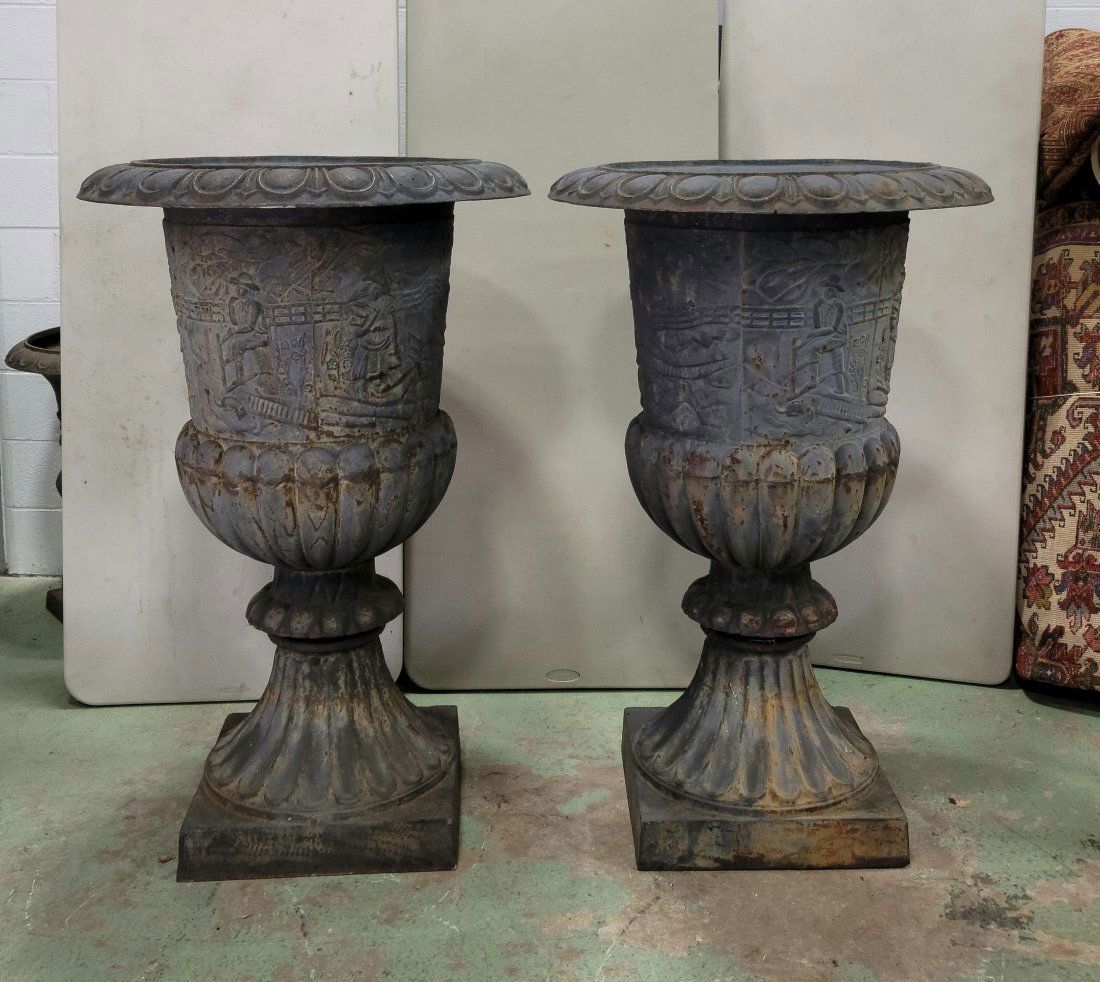 Pair Of Large Urns (1 of 4)