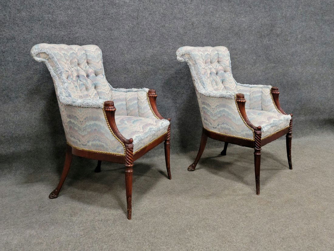 Pair Of Fireside Chairs (1 of 4)