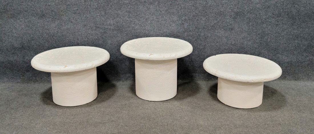 3 Mushroom Mid Century Tables (1 of 3)