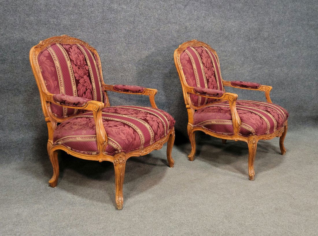 Pair Of Oversized Baker Arm Chairs (1 of 5)