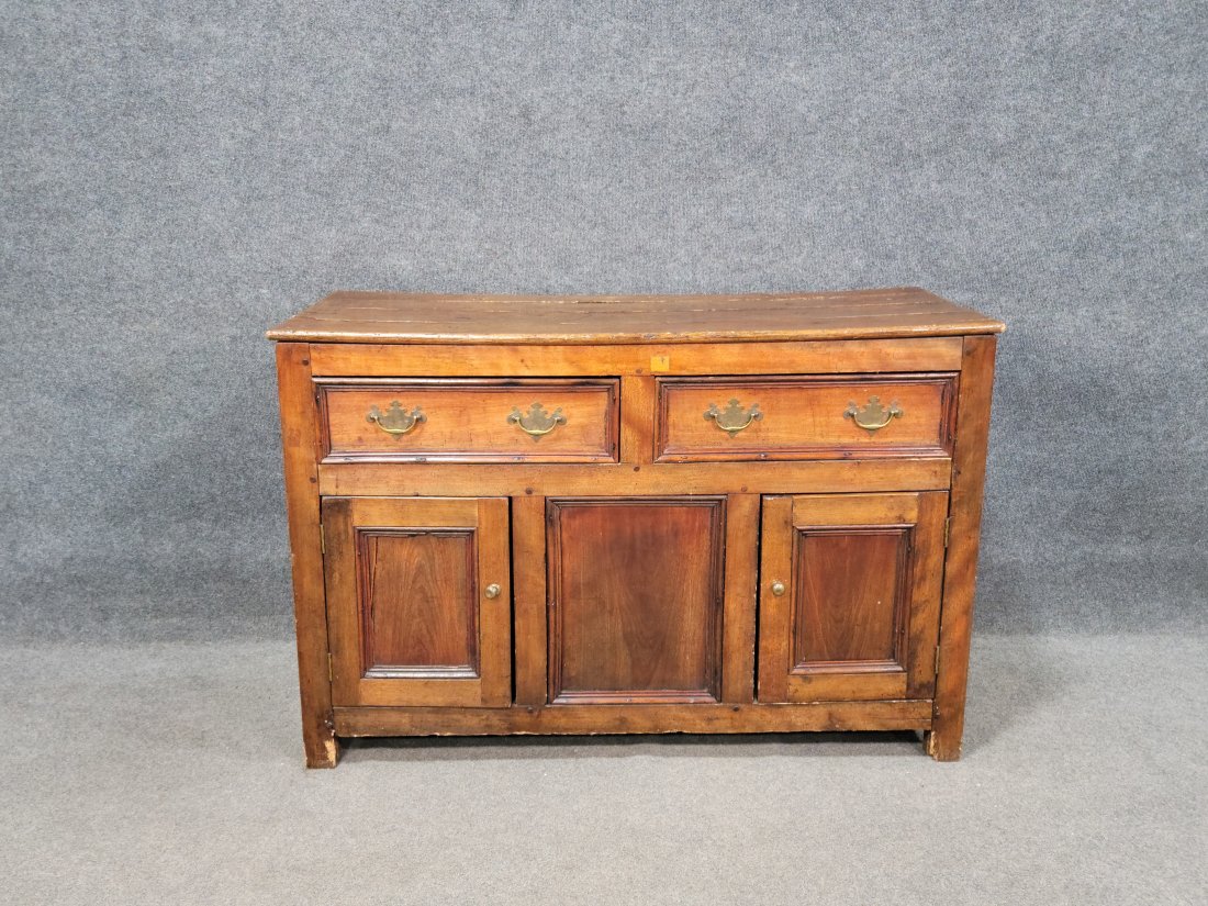 18th Century Antique Chest: 32"H, 48.50"W, 19.25"D
