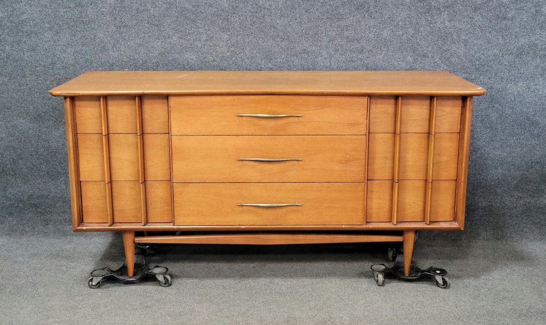 Kent Coffey Mid Century Dresser: 31"H, 64"W, 20"D