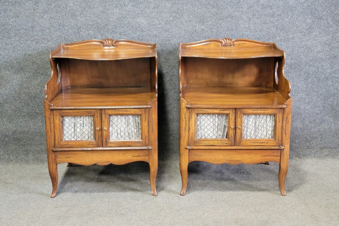 Pair Of Auffray Nightstands: 30.50"H, 22"W, 17.50"D