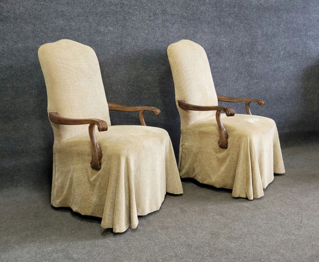 Pair Of Baker Quality Arm Chairs (1 of 5)