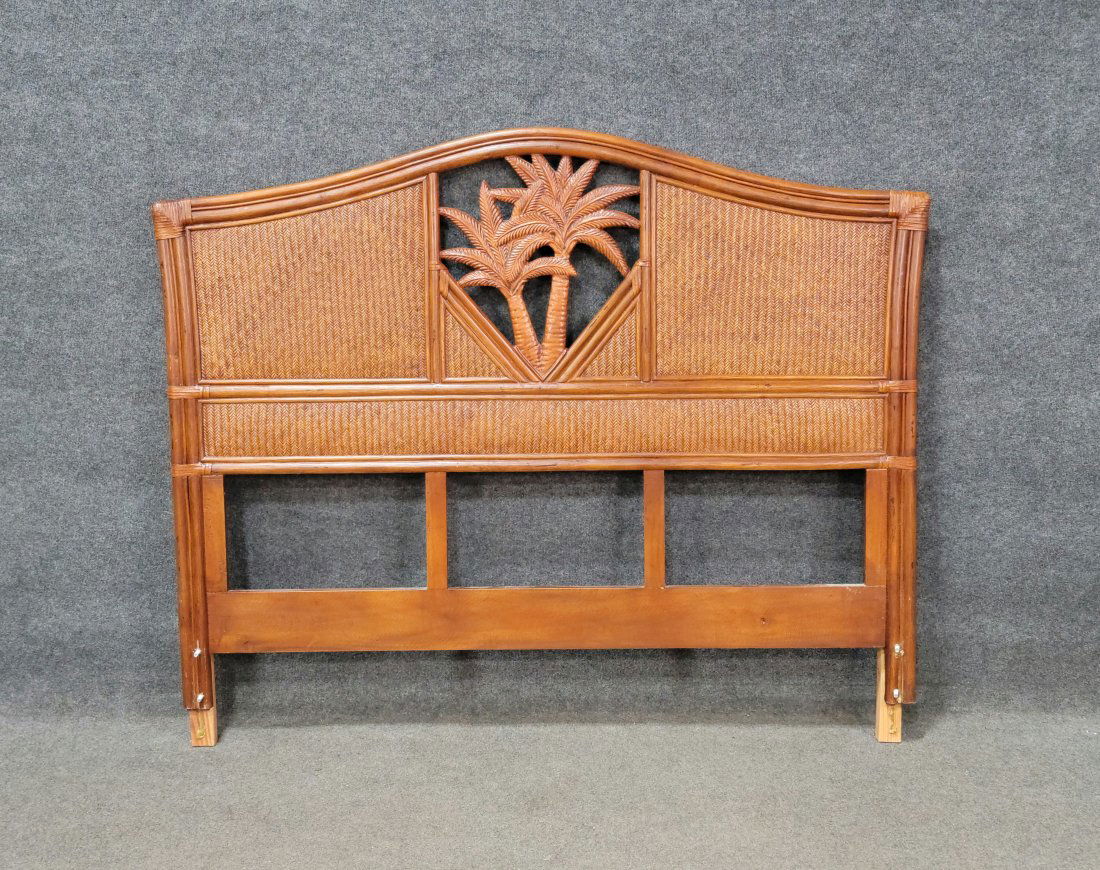 Rattan Headboard: 52.50"H, 63"W