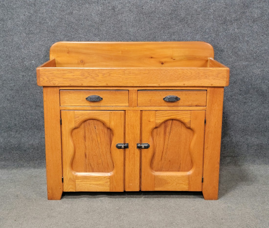 Antique Dry Sink: 37.25"H, 45"W, 19"D