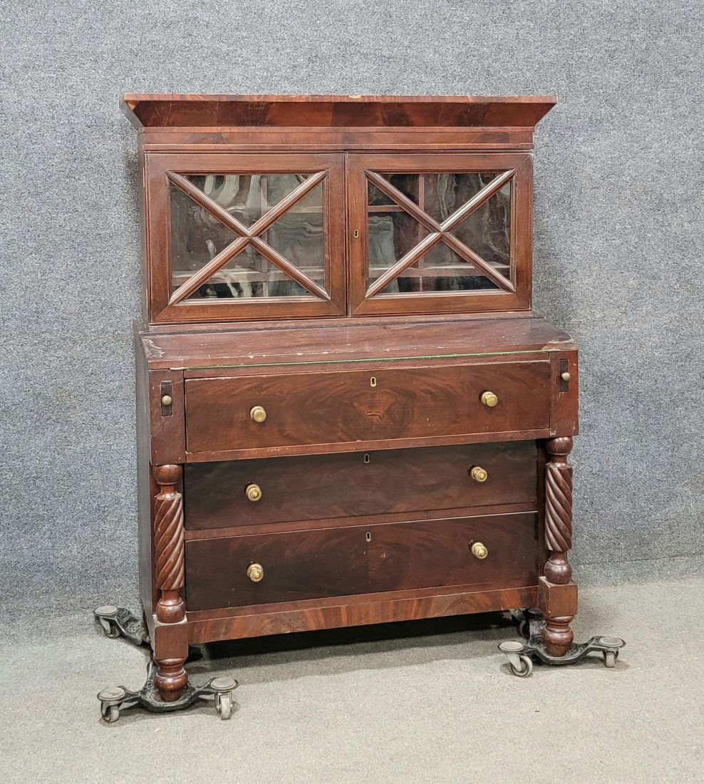 Antique Two Piece Cabinet (1 of 6)