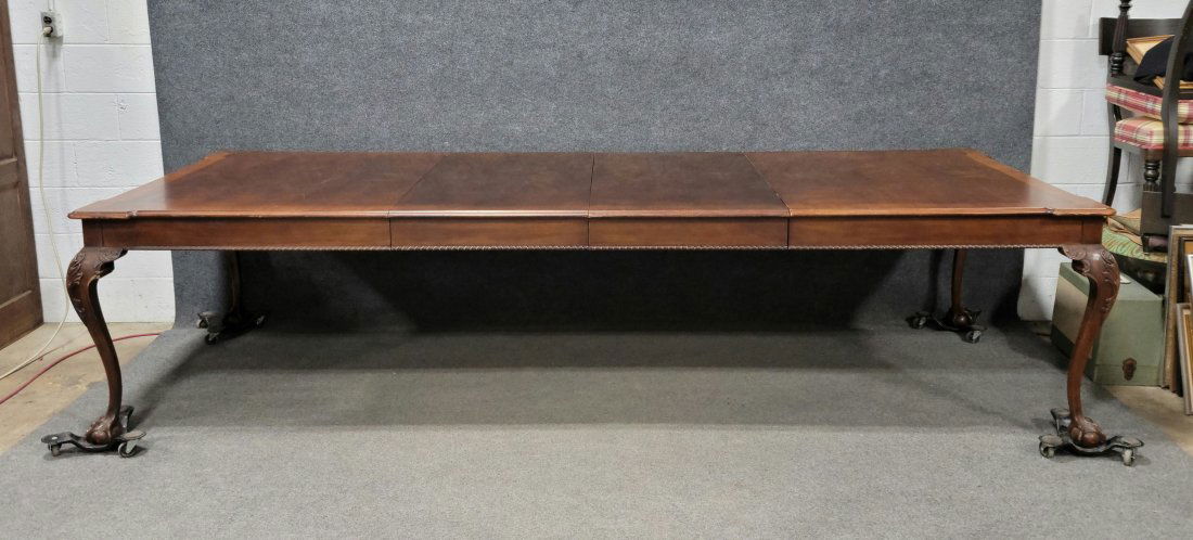 Henredon Mahogany Banded Dining Table With Two Leaves (1 of 6)