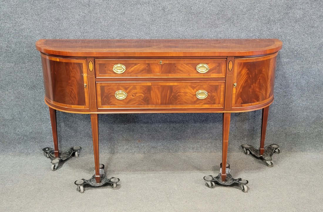 Hekman Inlaid Sideboard: 37"H, 68"W, 18"D