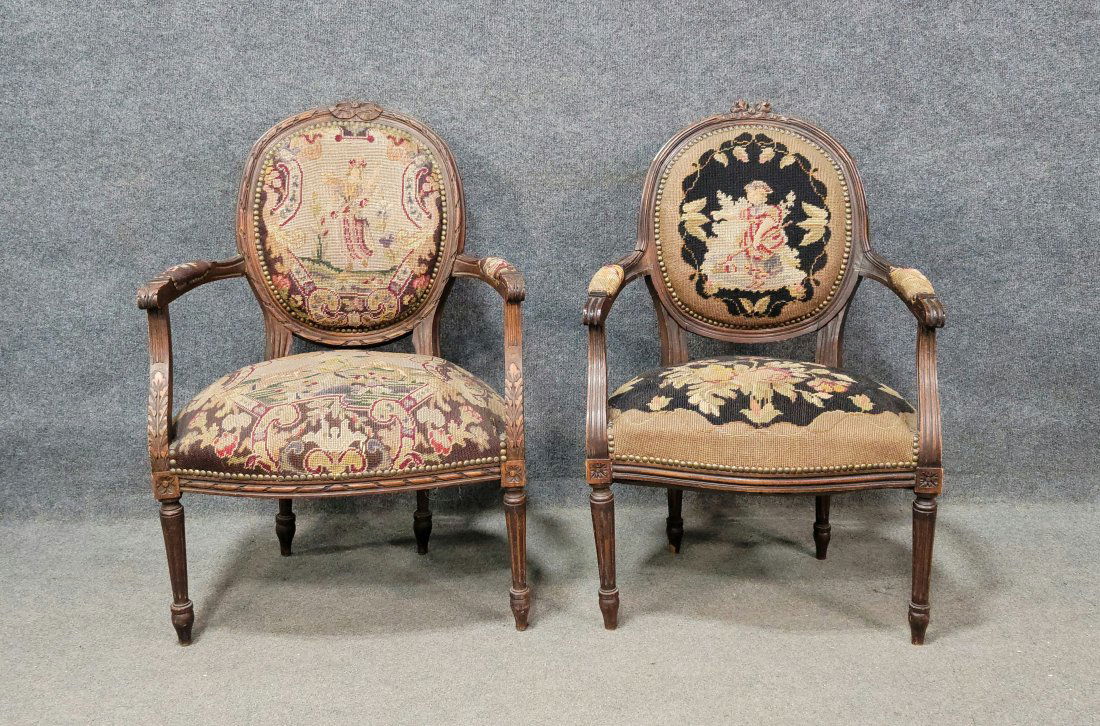 Two Needlepoint Chairs (1 of 3)