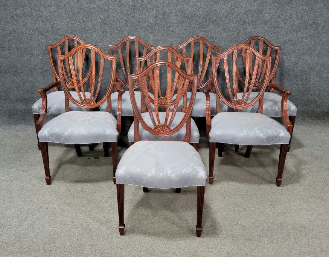 8 Charleston Baker Shield Back Dining Chairs (1 of 5)