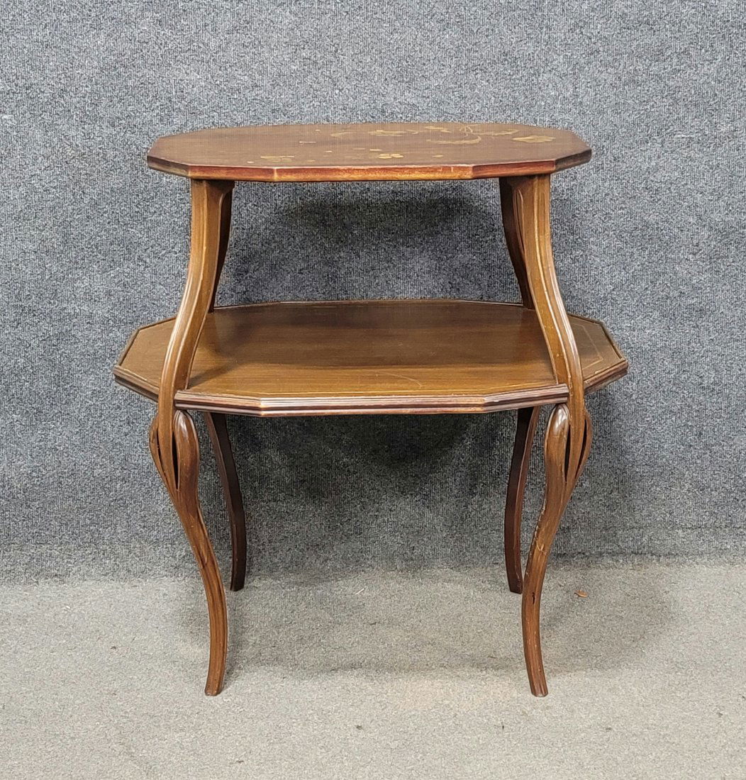 Inlaid Two Tier Table (1 of 4)