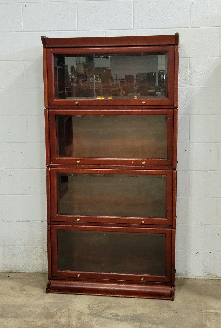 4 Stack Bookcase: 69.50"H, 35.75"W, 14"D