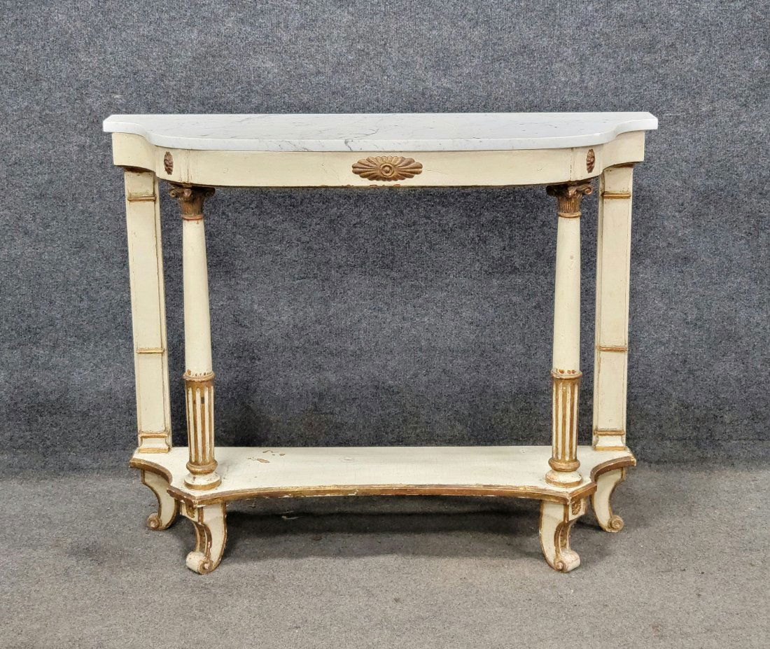 Palladio Italian Marble Top Console (1 of 6)