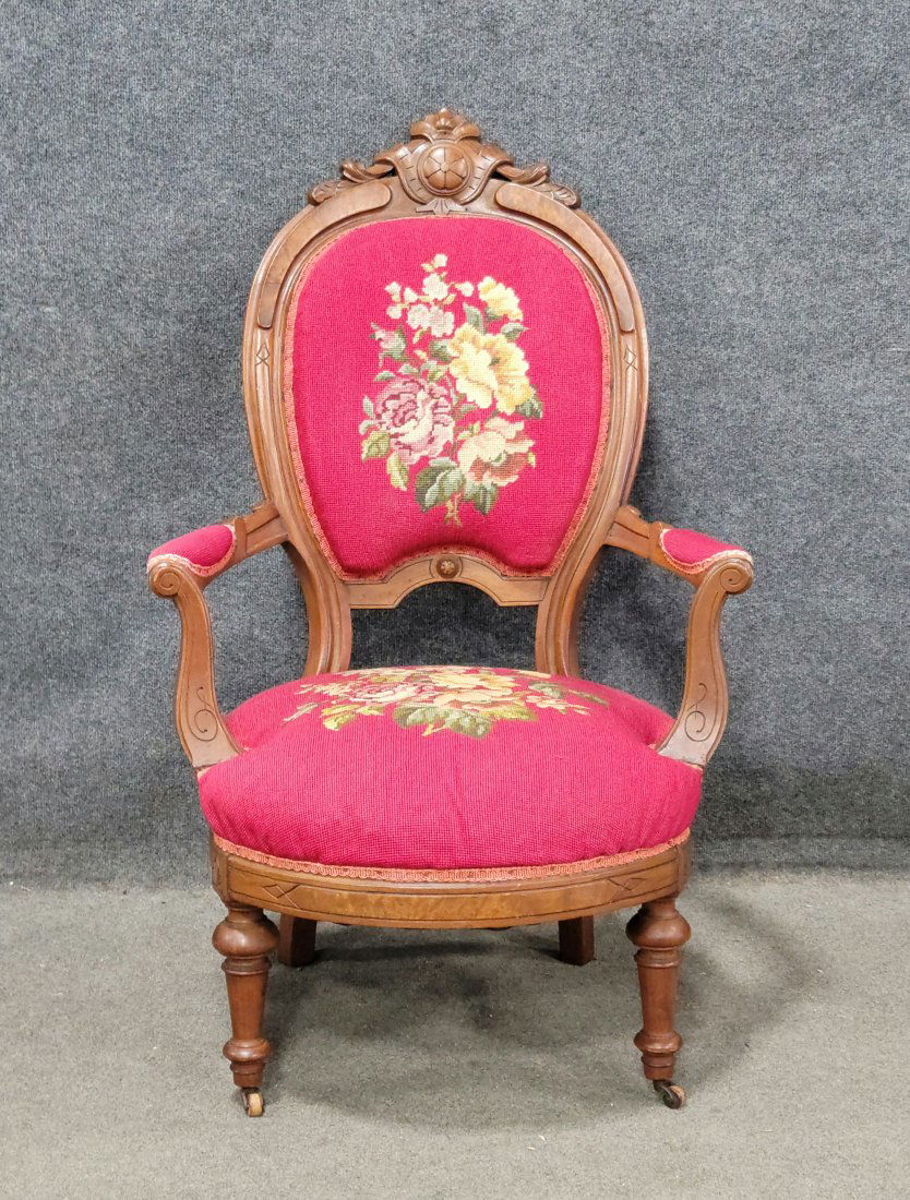 French Upholstered Arm Chair (1 of 5)