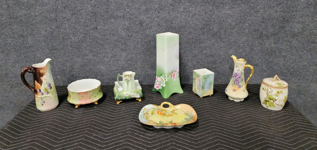 9 Piece Limoges And Others Lot: -