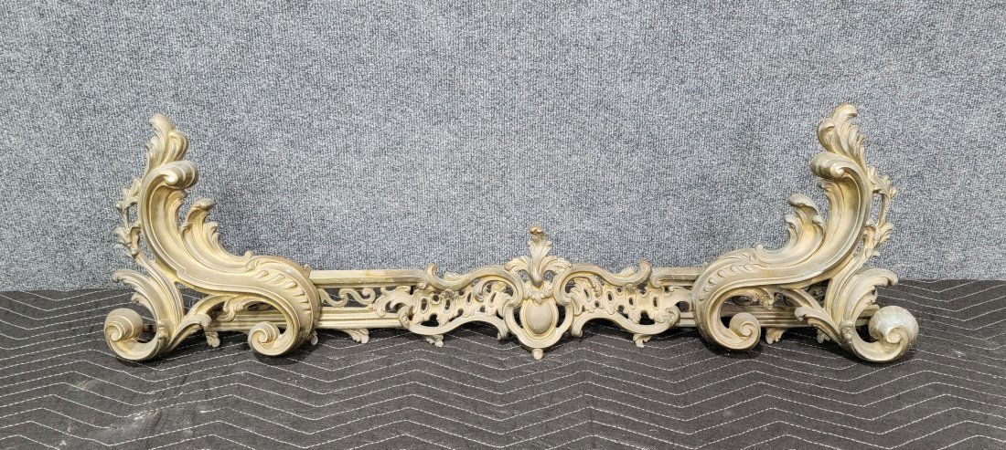 Bronze Fireplace Fender: 11.50"H, 39"W, 3.50"D