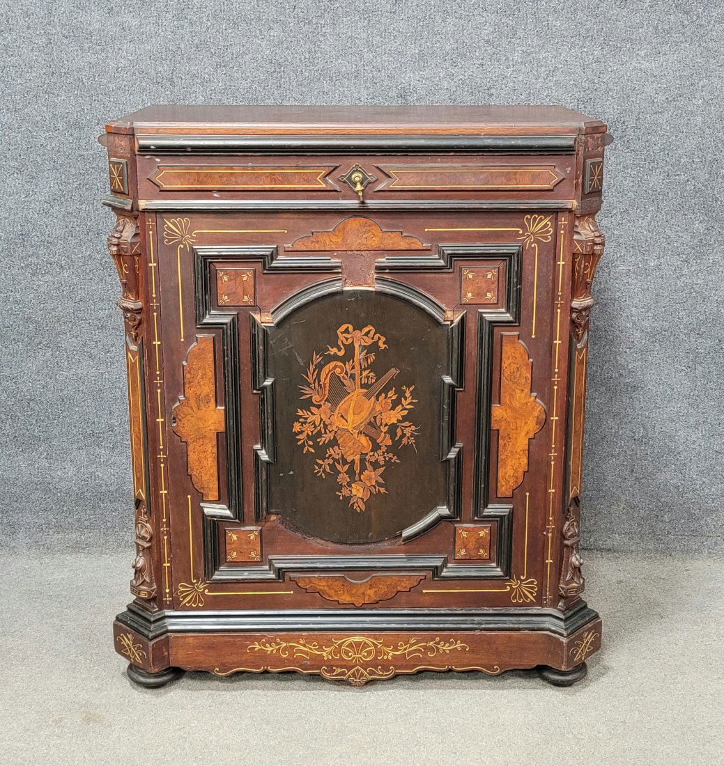 Victorian Inlaid Credenza Attributed To Poitier And Stymus (1 of 6)